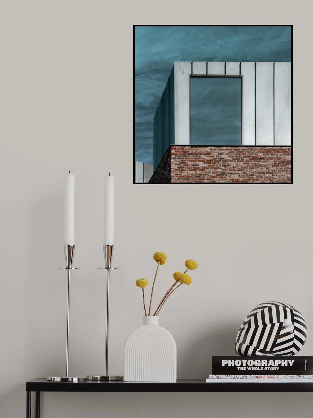 Bricks meet metal Poster och Canvastavla
