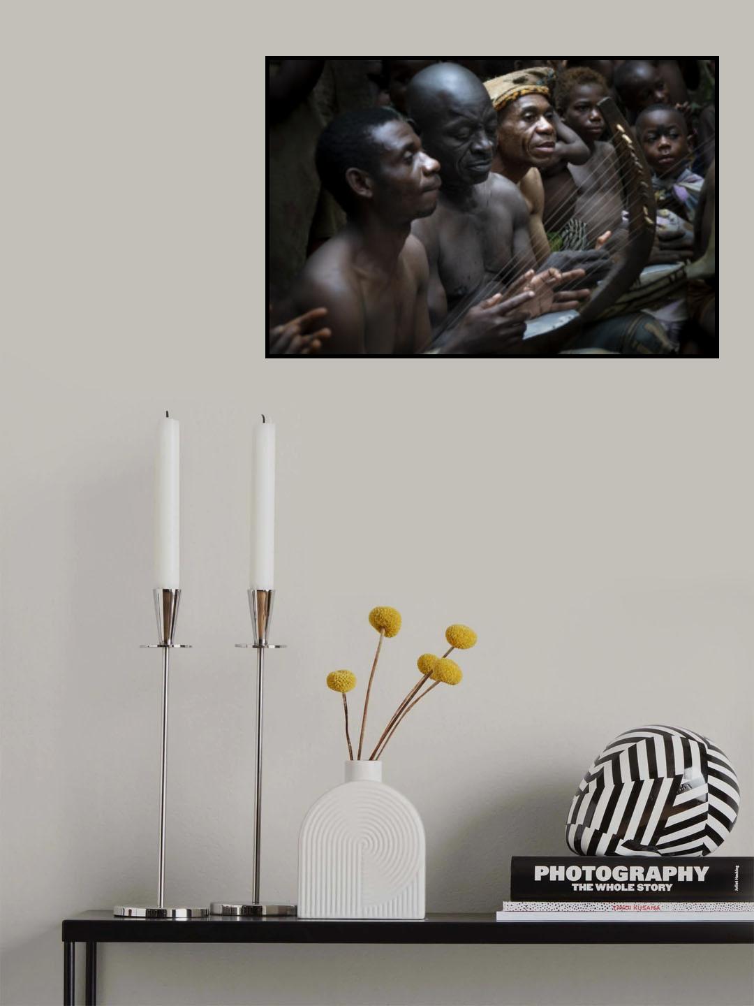Music of the last clans of baka pygmies, Cameroon Poster och Canvastavla