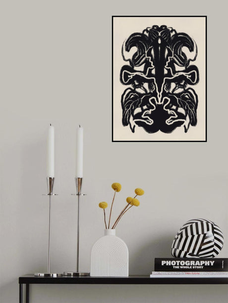 Plant Inkblot Poster och Canvastavla