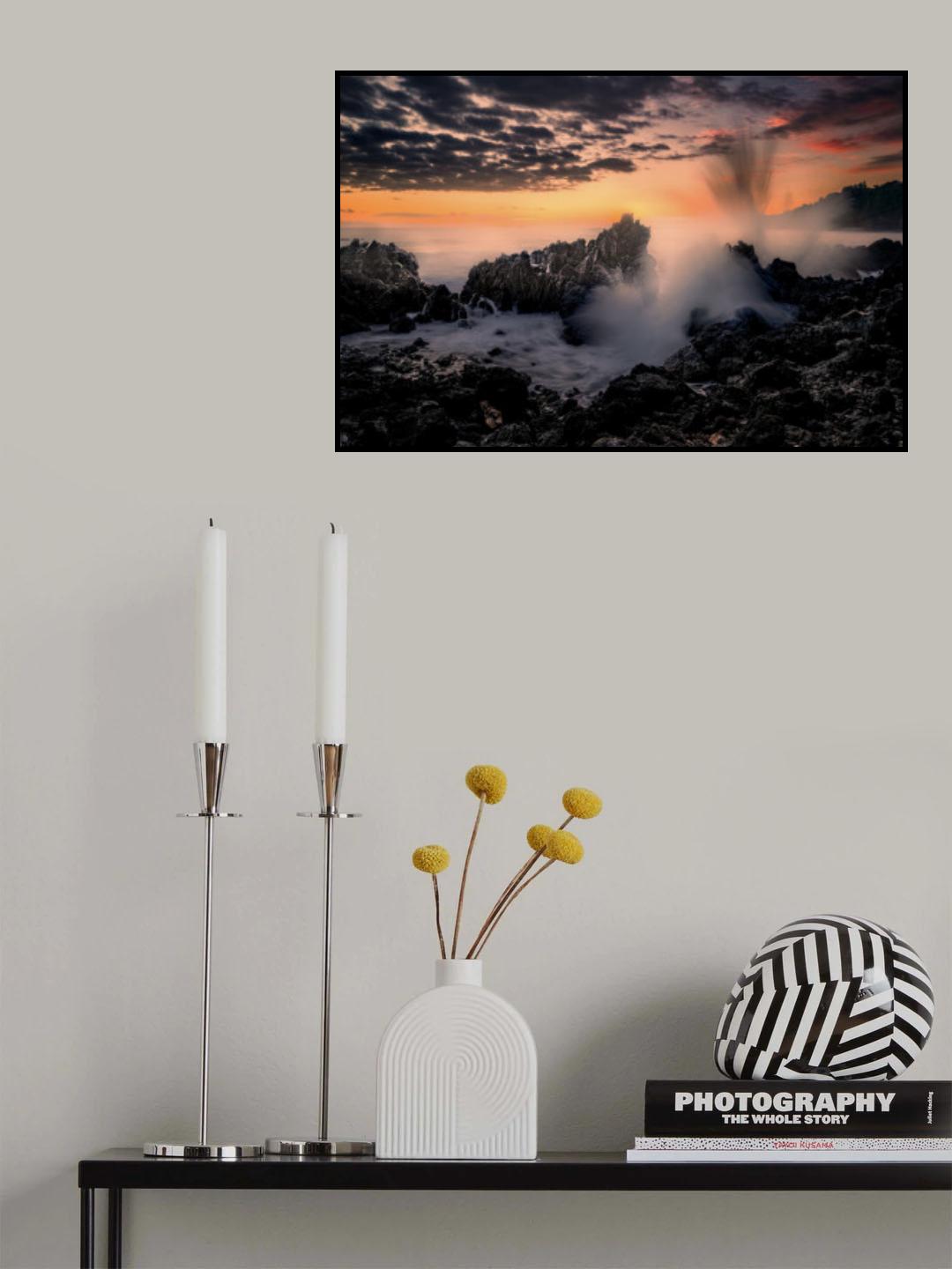 Sunrise at Laupāhoehoe Point Poster och Canvastavla