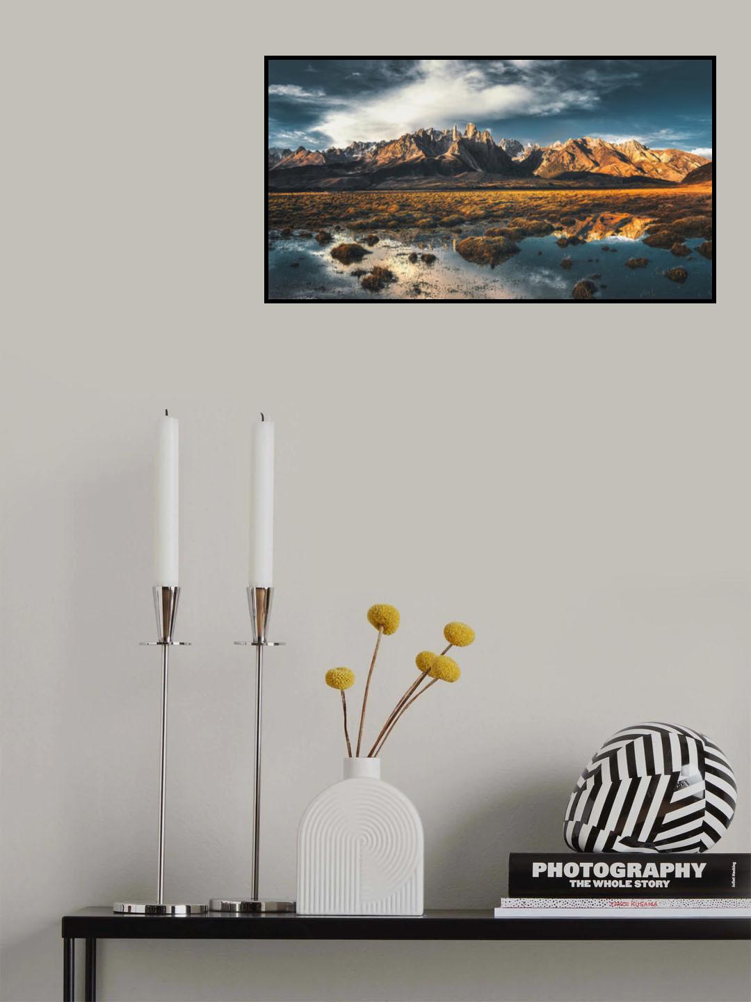 Cuo pu mountain gully Poster och Canvastavla