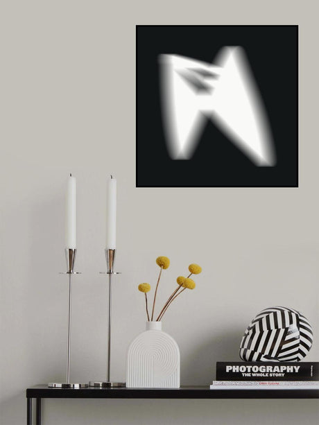 White blurry object Poster och Canvastavla