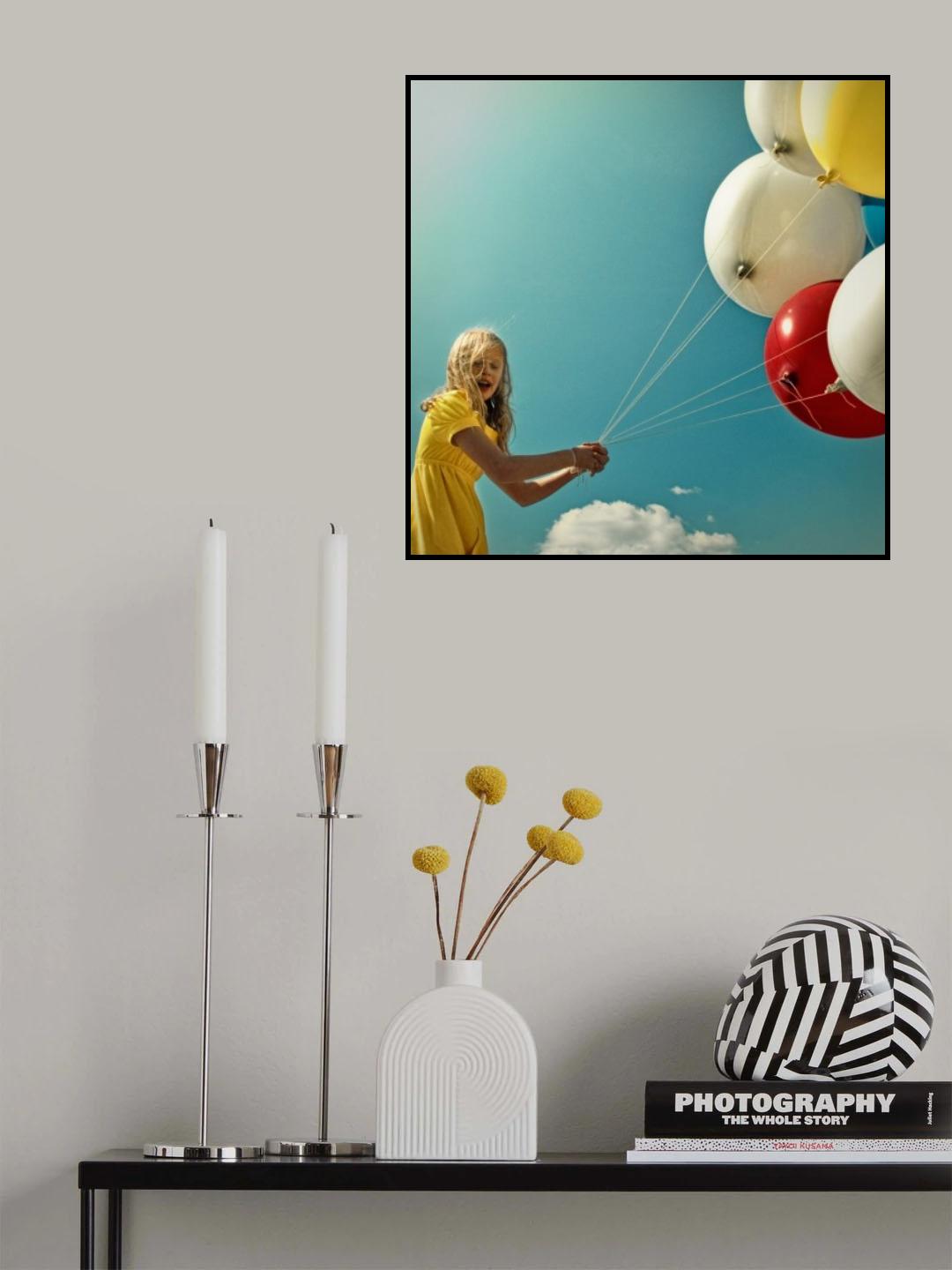 fly me to the moon Poster och Canvastavla