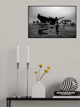 lake fisherman Poster och Canvastavla