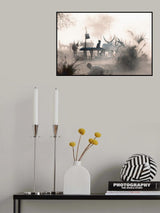 Afternoon in a Mundari Camp Poster och Canvastavla