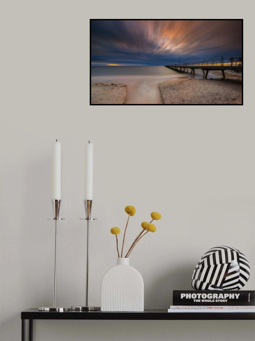 Glenelg Sunset Poster och Canvastavla