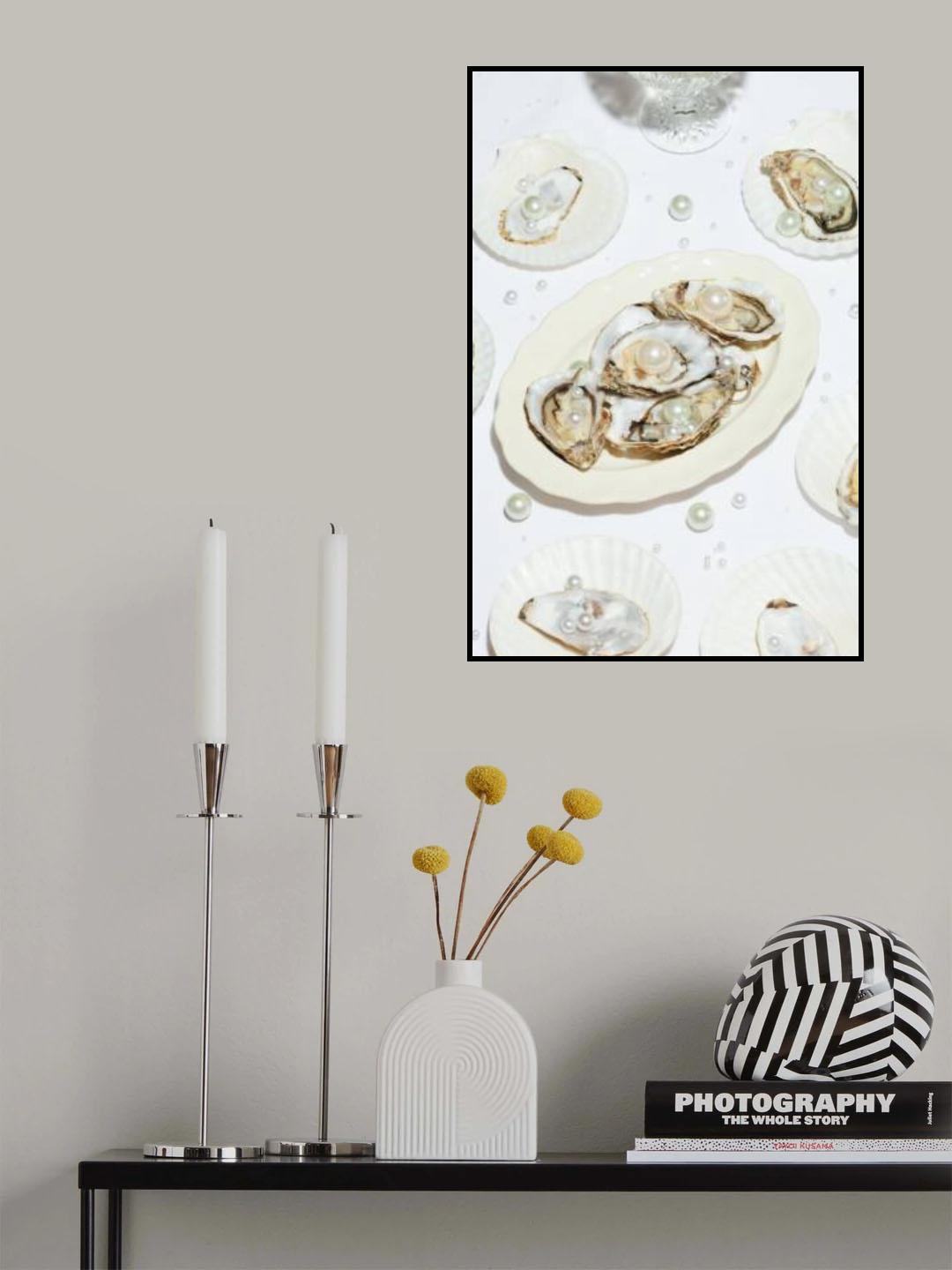 Oysters &amp; Pearls No 04 Poster och Canvastavla