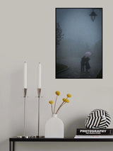 Under a pink umbrella. Poster och Canvastavla