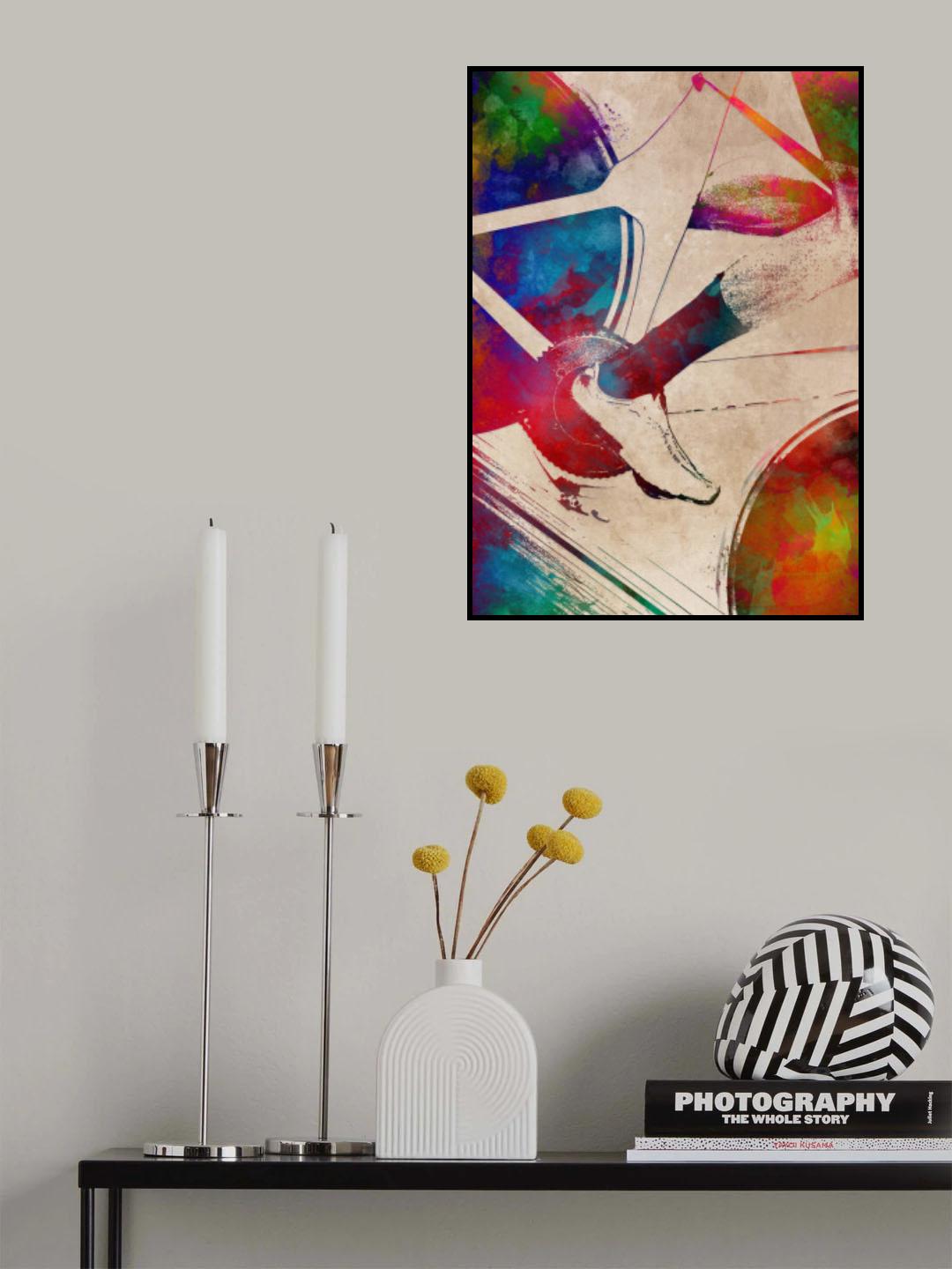 Cycling sport art 54 Poster och Canvastavla