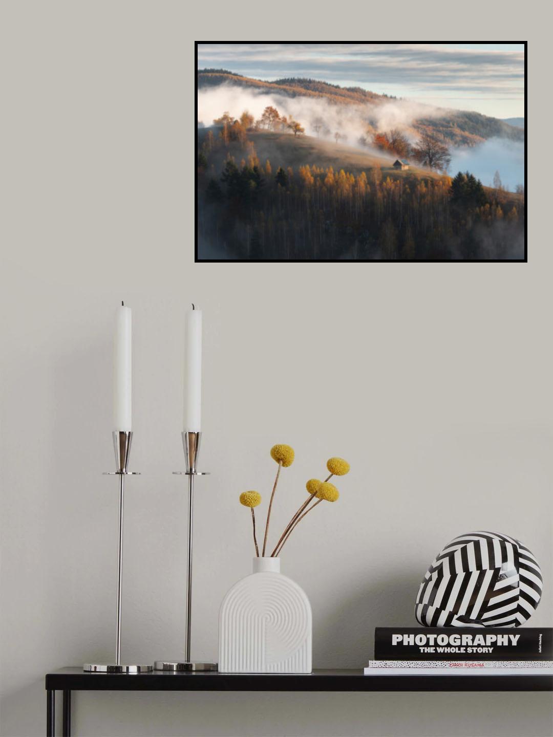Autumn in rural Romania Poster och Canvastavla