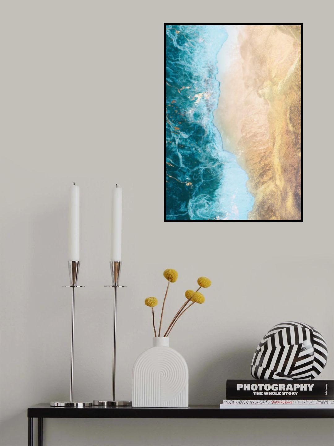 Gold beach Poster och Canvastavla