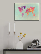 World map 27 Poster och Canvastavla