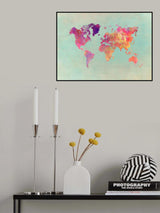World map 27 Poster och Canvastavla