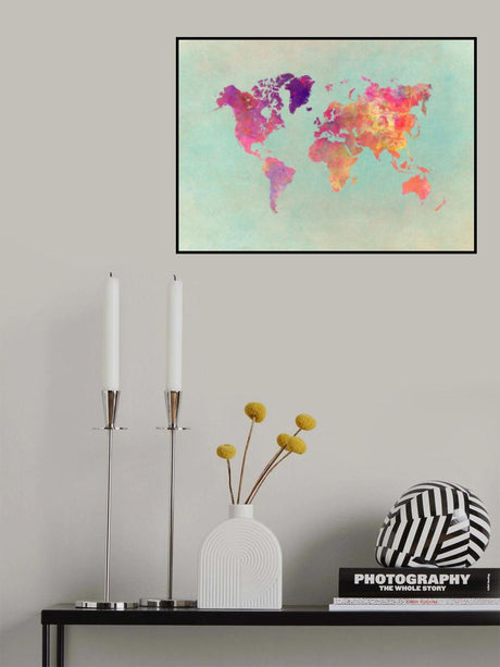 World map 27 Poster och Canvastavla