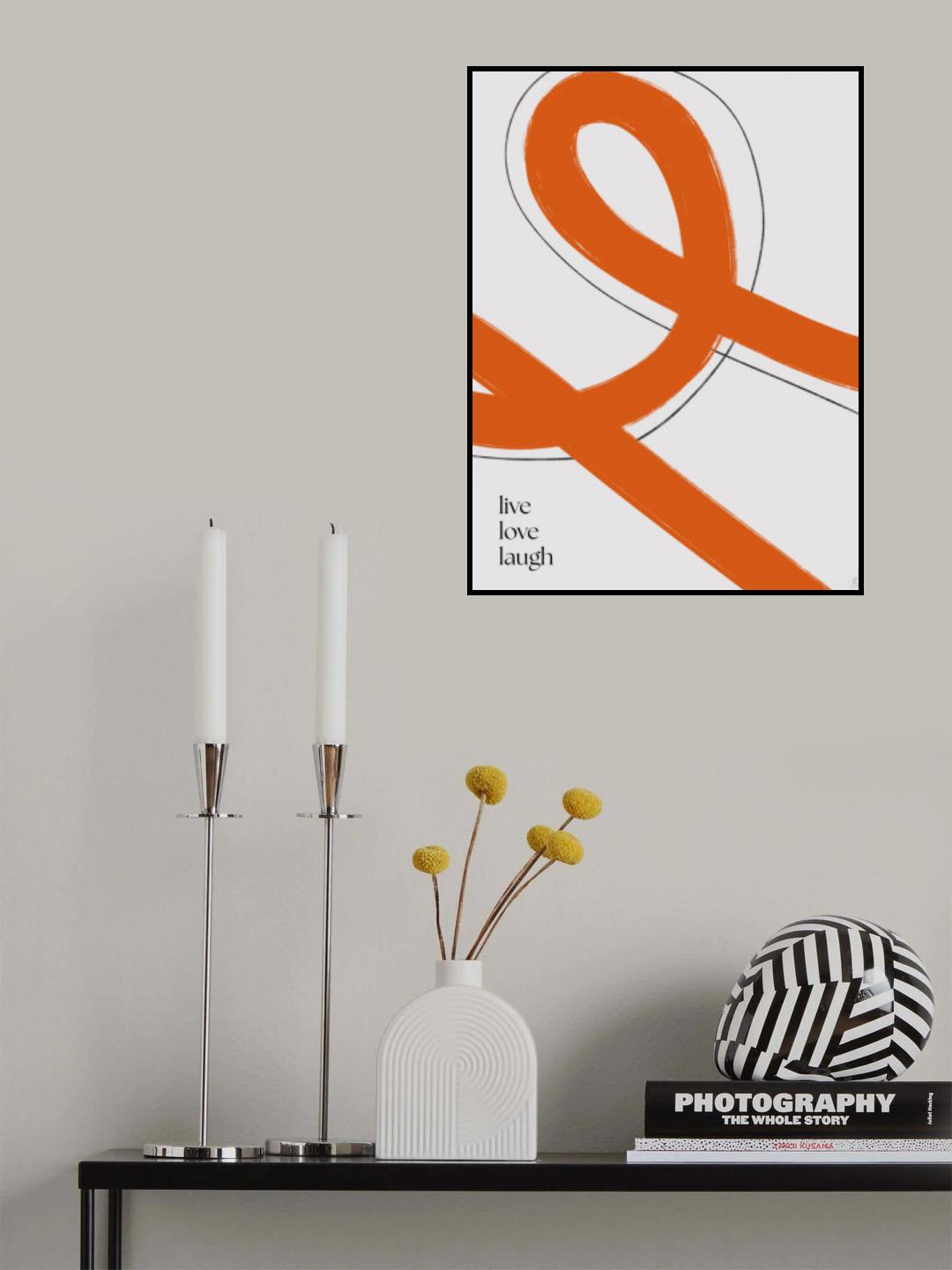 Lofe, love, laugh Poster och Canvastavla