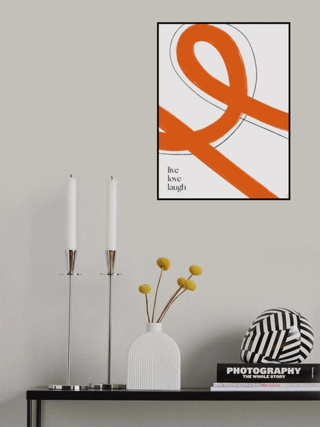 Lofe, love, laugh Poster och Canvastavla