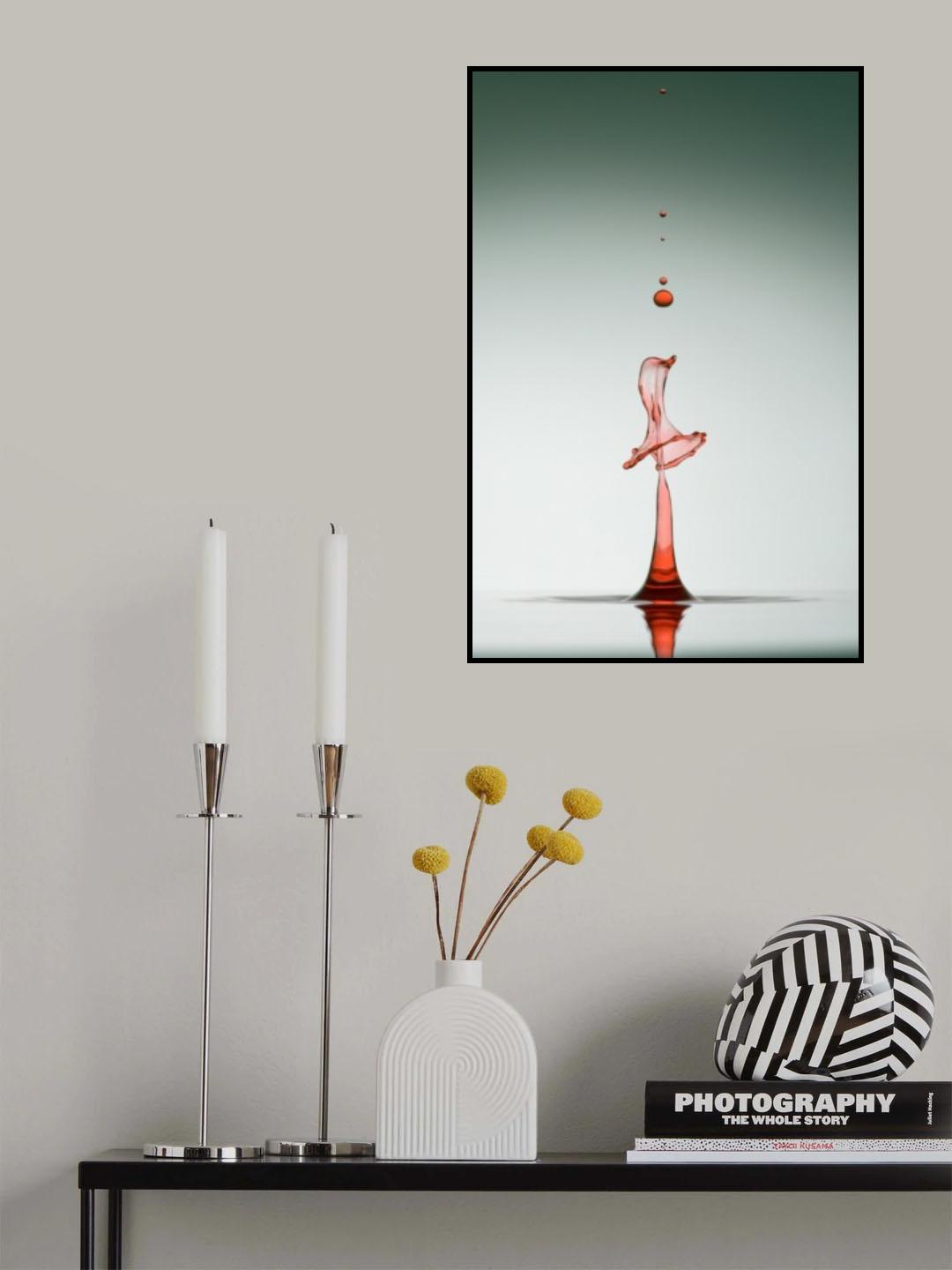 Evolution of waterdrops - 7 Poster och Canvastavla