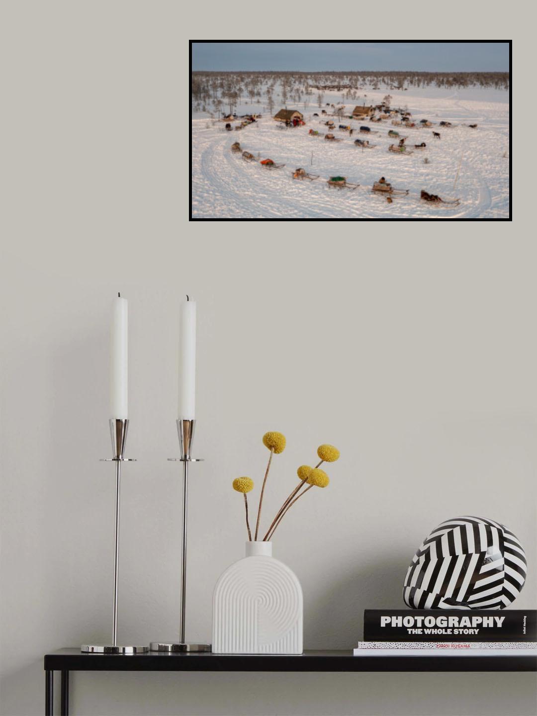 Morning in Nenets camp Poster och Canvastavla