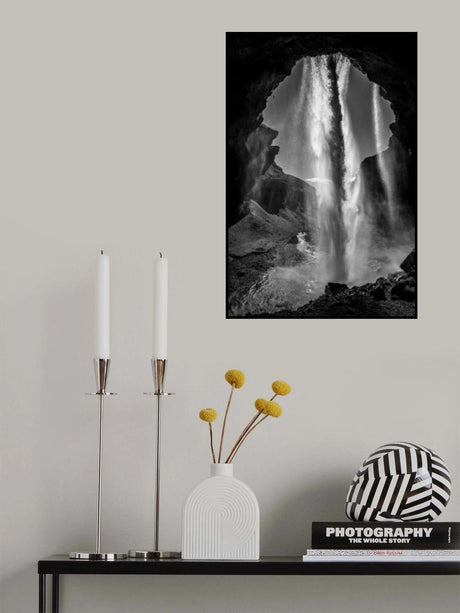 behind the waterfall Poster och Canvastavla