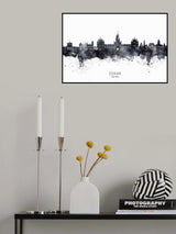 Egham England Skyline Poster och Canvastavla