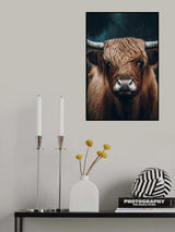 Highland Cow Poster och Canvastavla