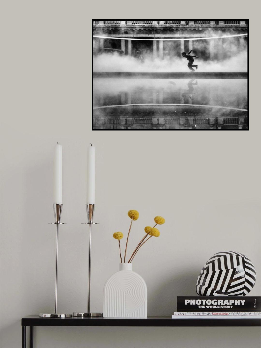 Flying Through the Clouds Poster och Canvastavla