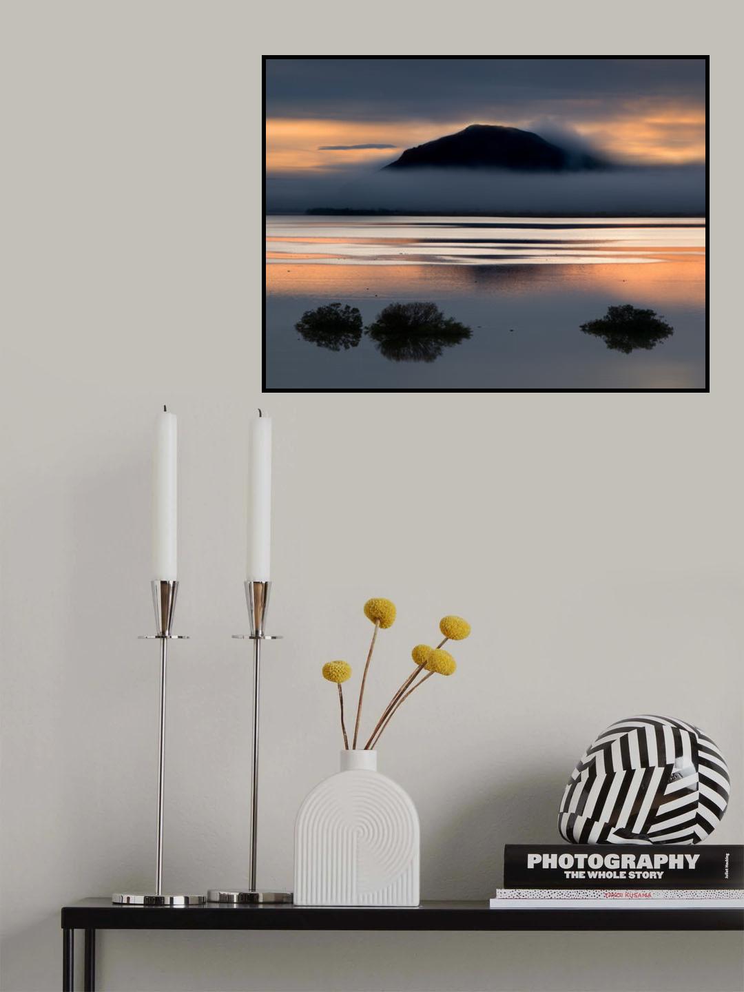 Evening lake Poster och Canvastavla