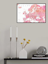 Tatiana detailed map of Europe Poster och Canvastavla