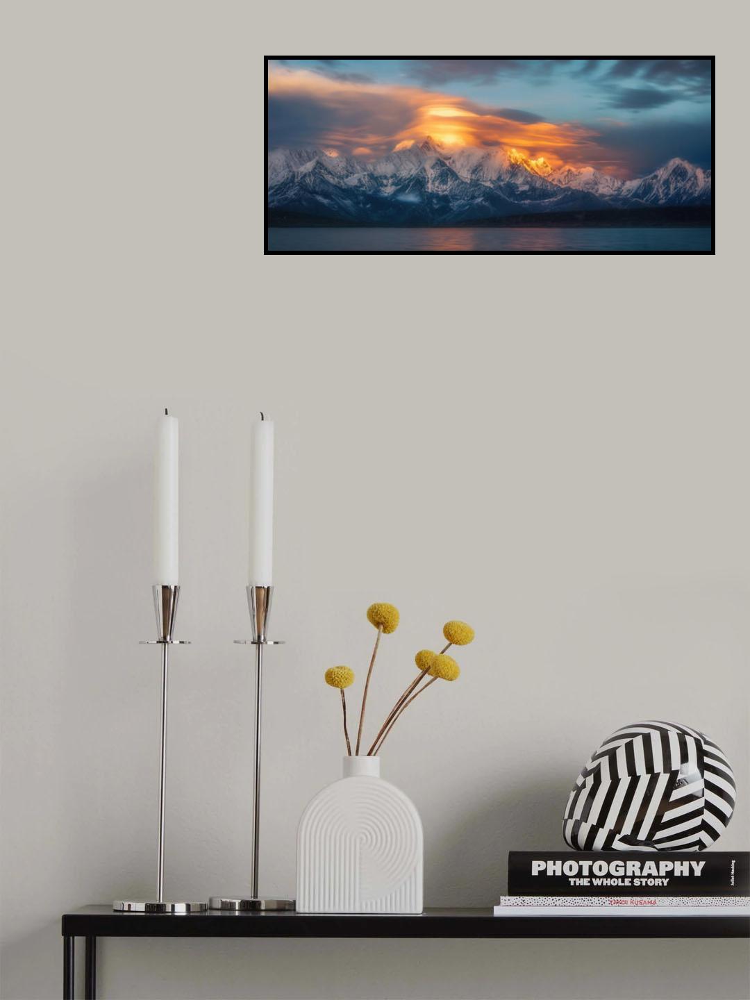 Mountain fire Poster och Canvastavla