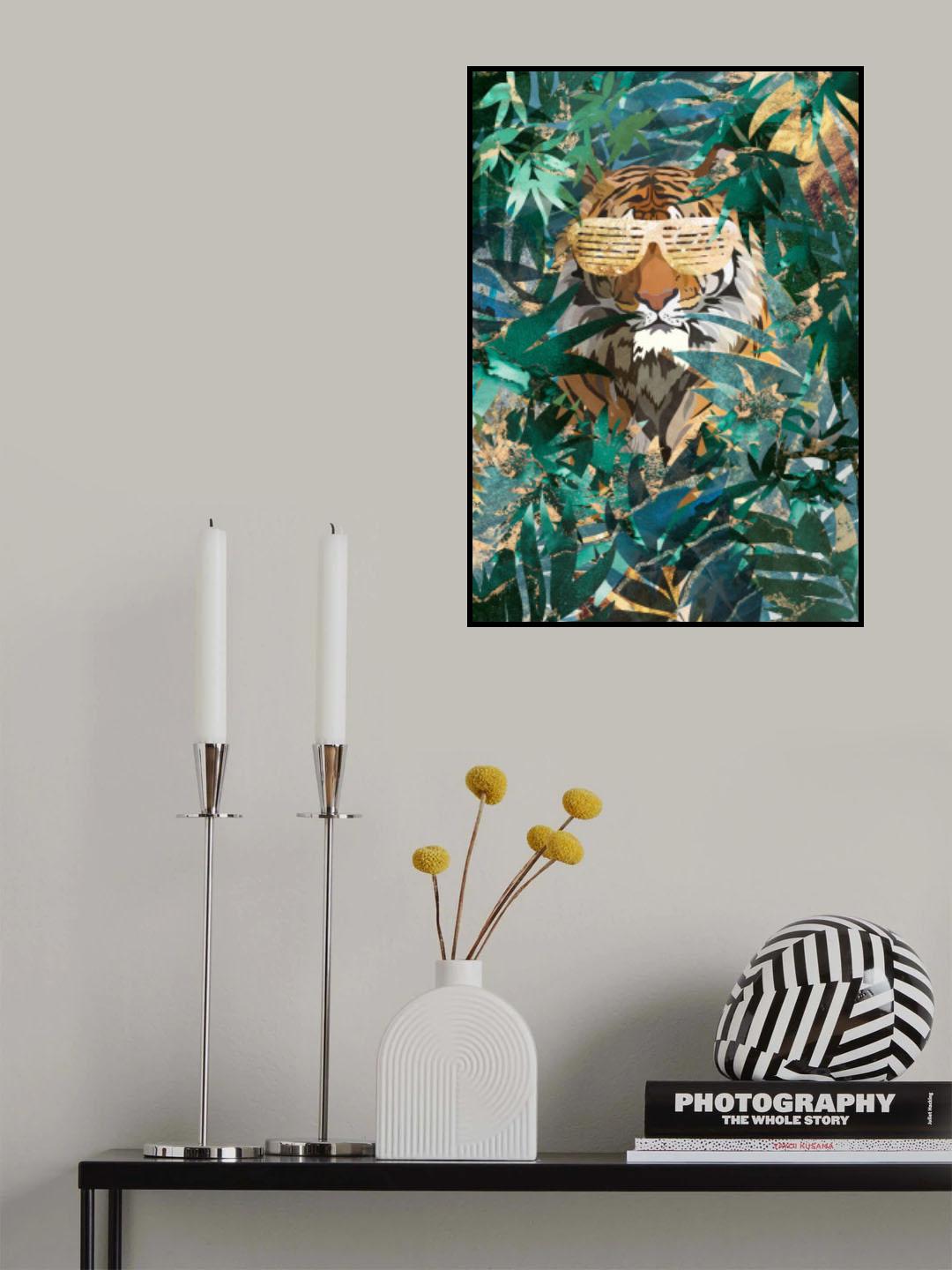 R&amp;B Tiger in the jungle Poster och Canvastavla