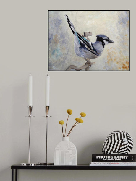 Attitude Derriere Blue Jay Poster och Canvastavla