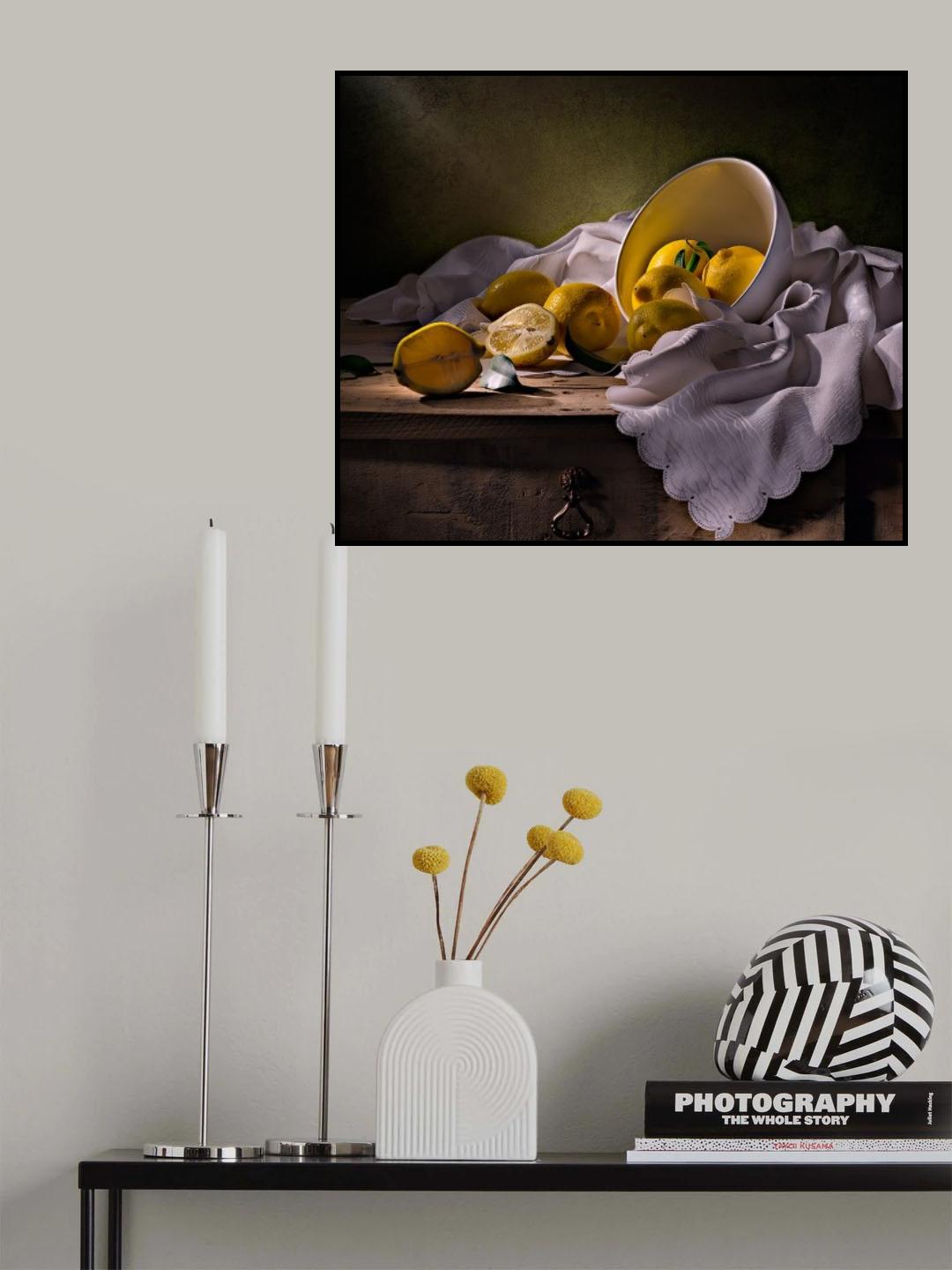 Still life with lemons Poster och Canvastavla
