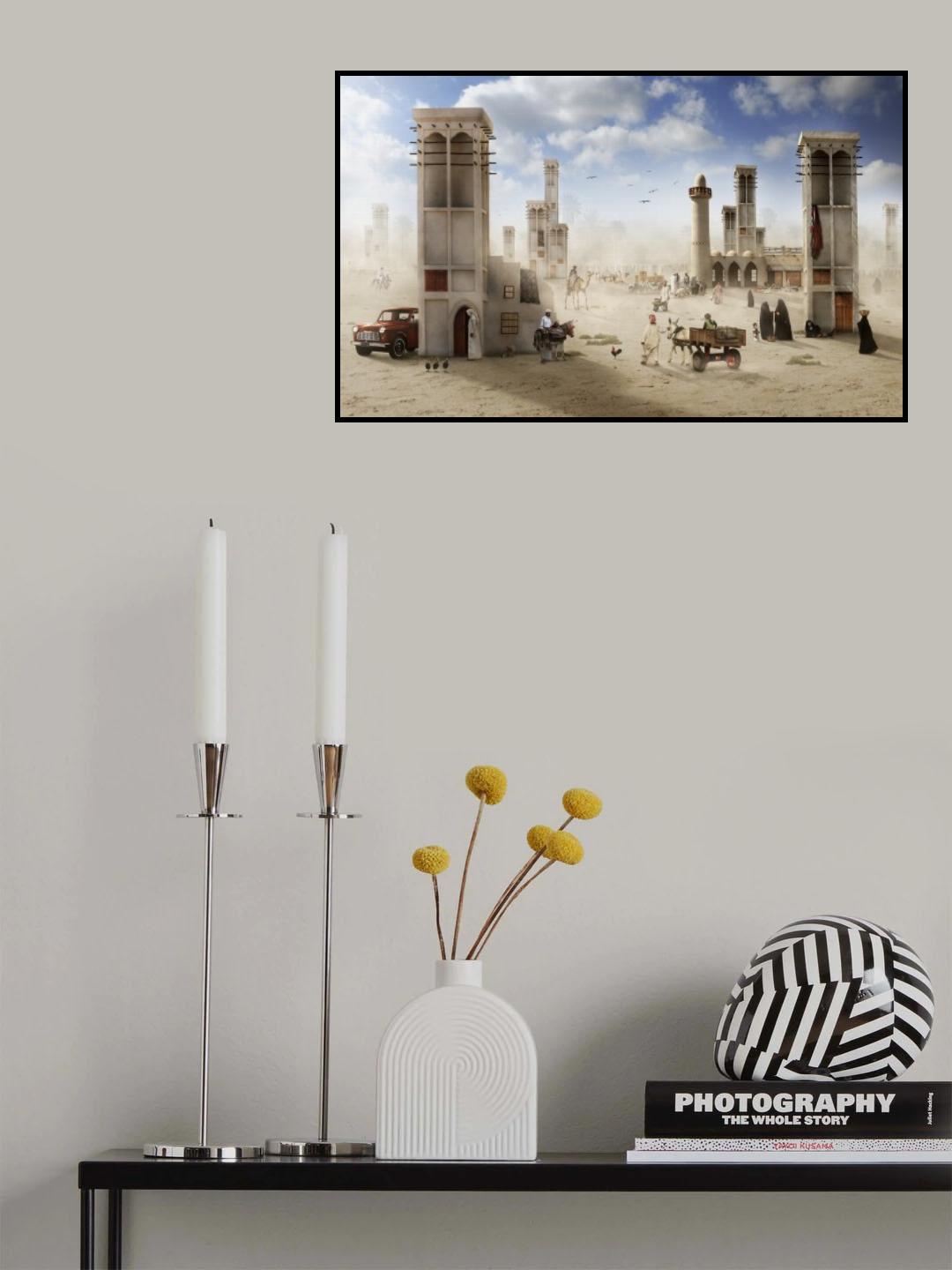 Old Market in the Arabian Gulf Poster och Canvastavla