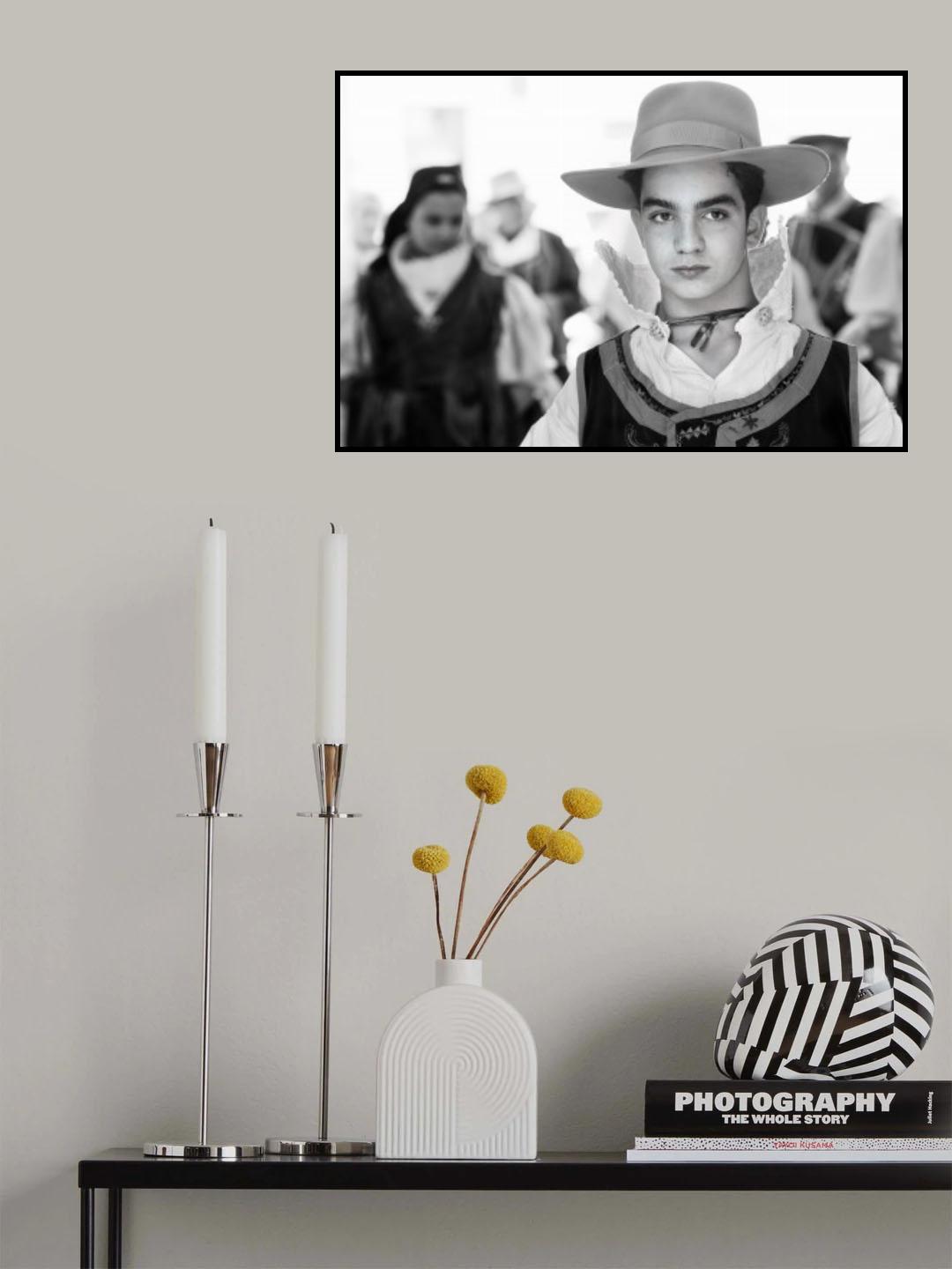 Boy in Nuoro Poster och Canvastavla