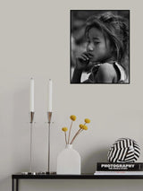 Nepal monochrome portraits of children (series) Poster och Canvastavla