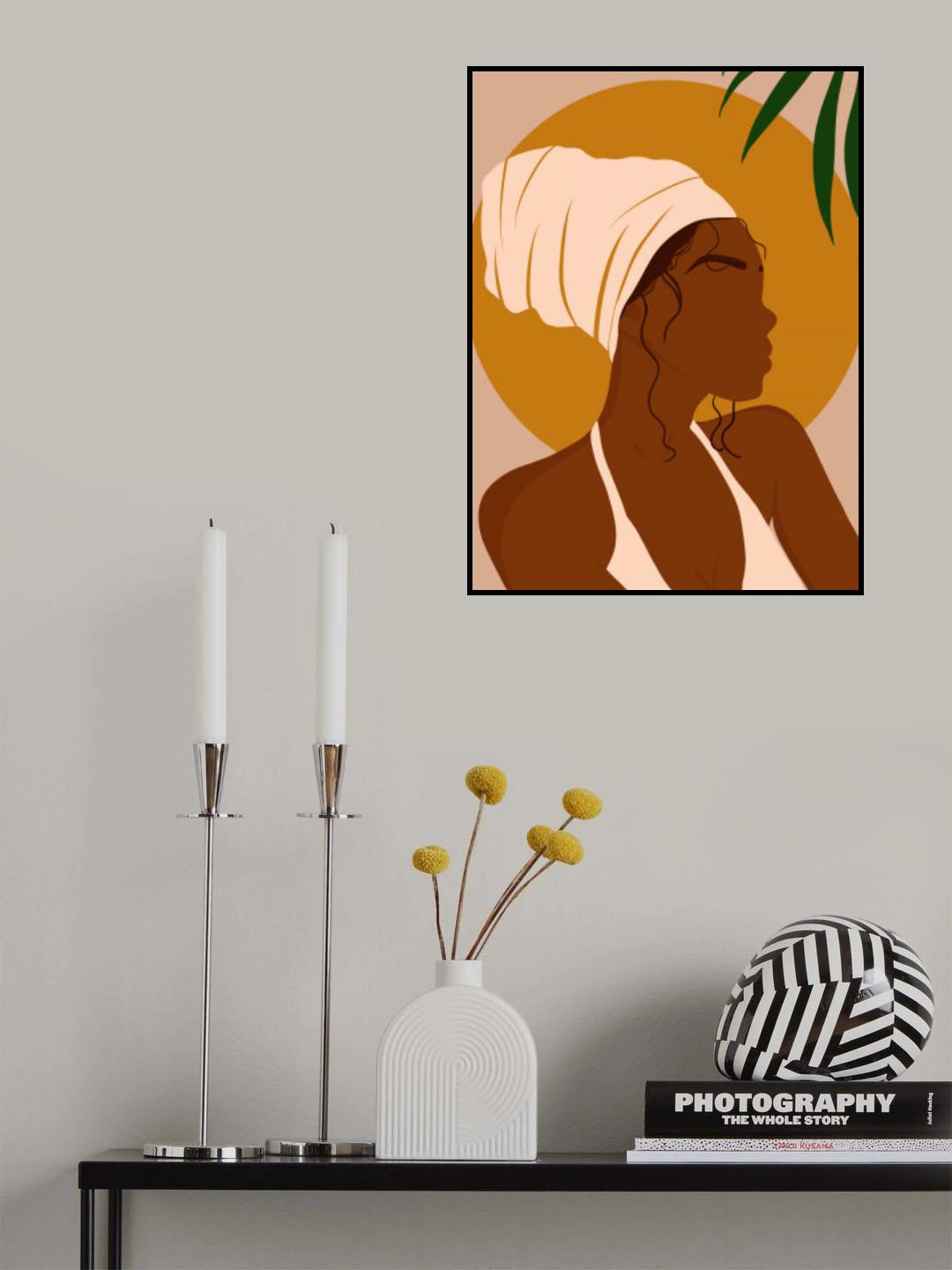 Headwrap Girl Poster och Canvastavla