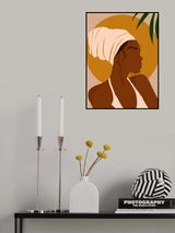 Headwrap Girl Poster och Canvastavla