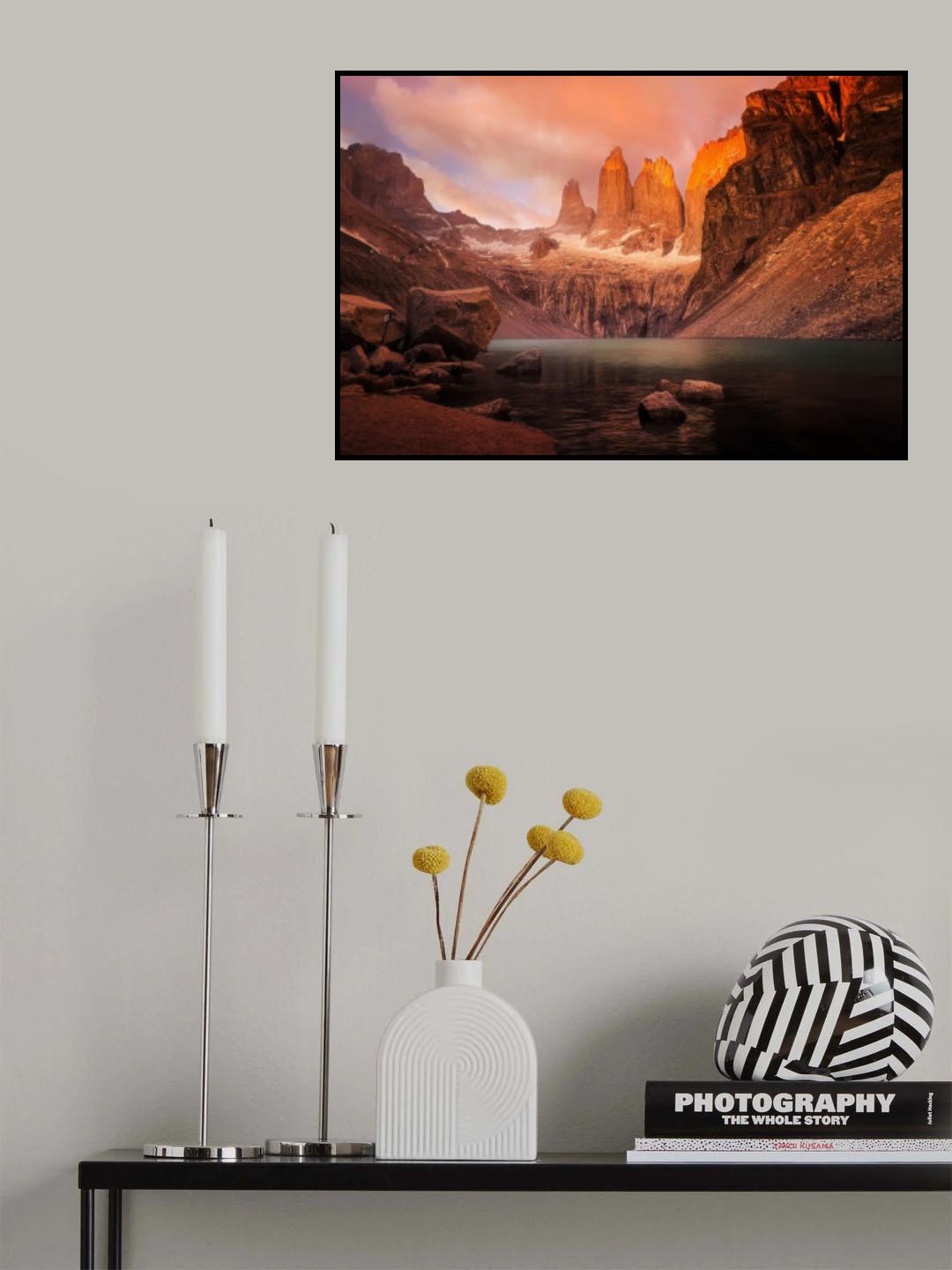 Sunrise in the Three Towers Poster och Canvastavla