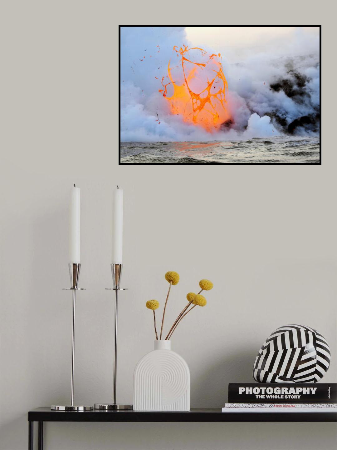 Exploding lava bubble Poster och Canvastavla