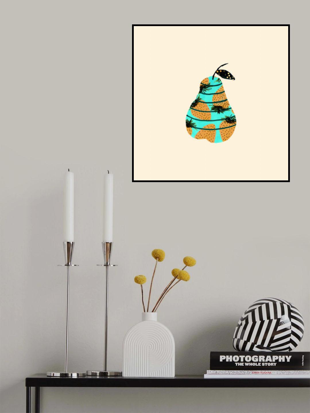 Strawberry Pear Poster och Canvastavla