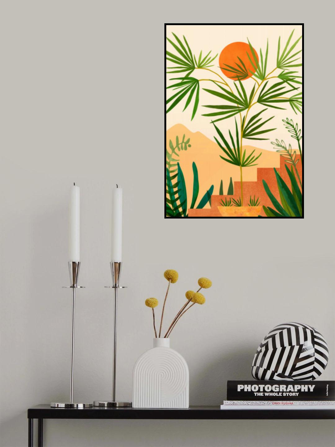 Harvest Moon Landscape Poster och Canvastavla