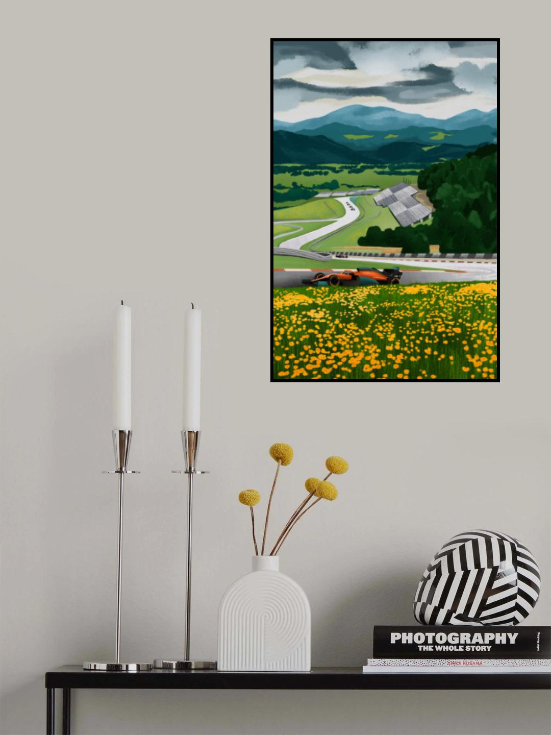 Racetrack of Austria Poster och Canvastavla