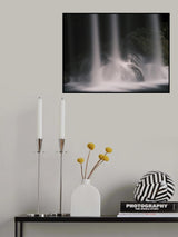 beautiful waterfall in the mountain Poster och Canvastavla