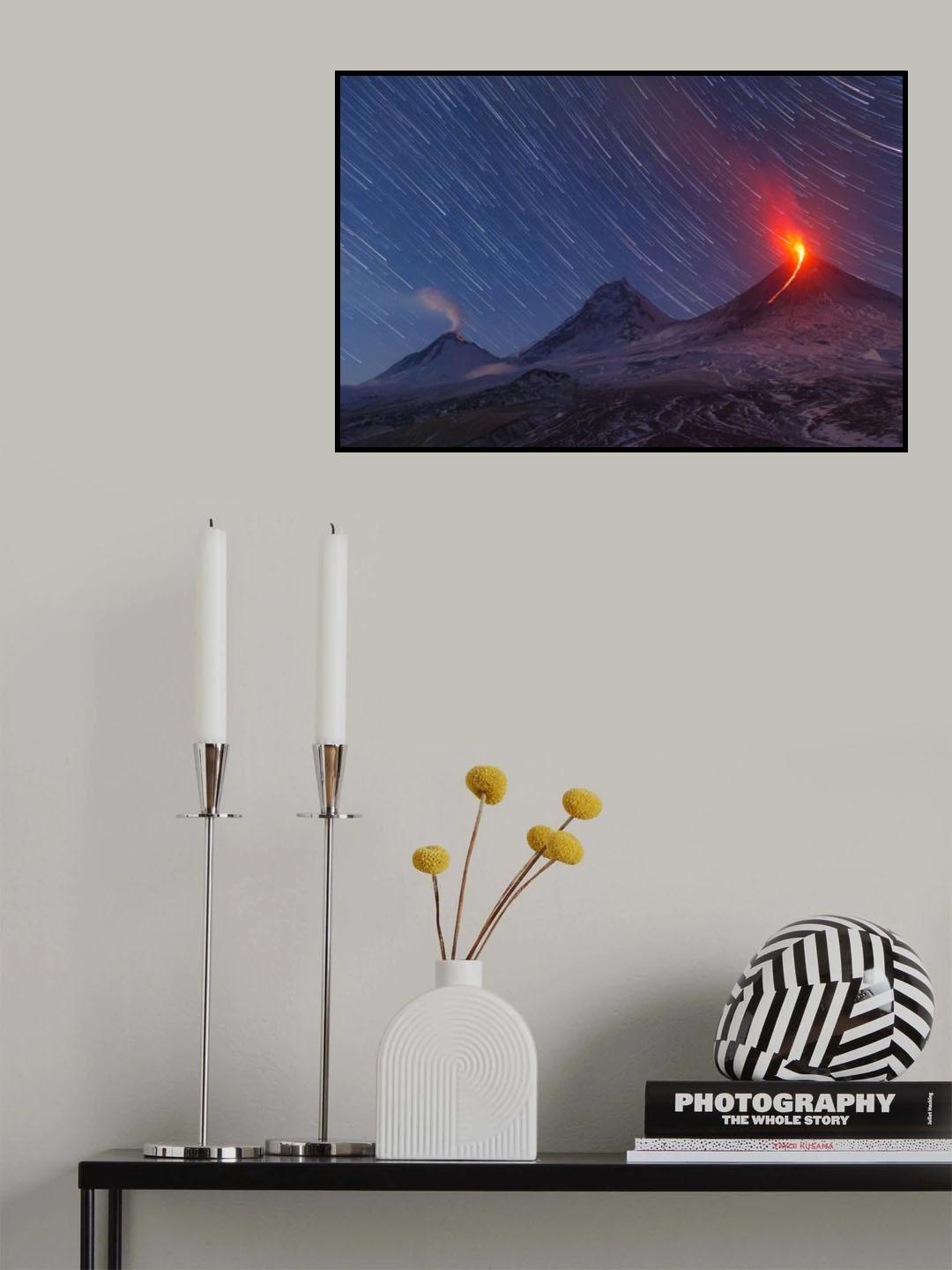 Kamchatka Night Poster och Canvastavla