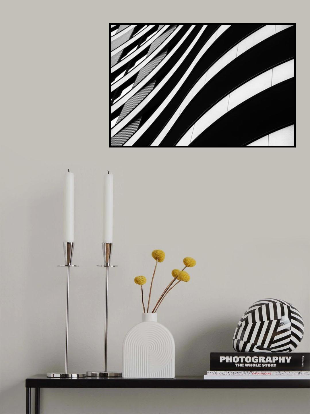 Curvilinear Poster och Canvastavla