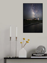 Milky way over the lighthouse Poster och Canvastavla