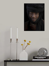 fulani young boy at Niergui refugee camp, Tchad Poster och Canvastavla