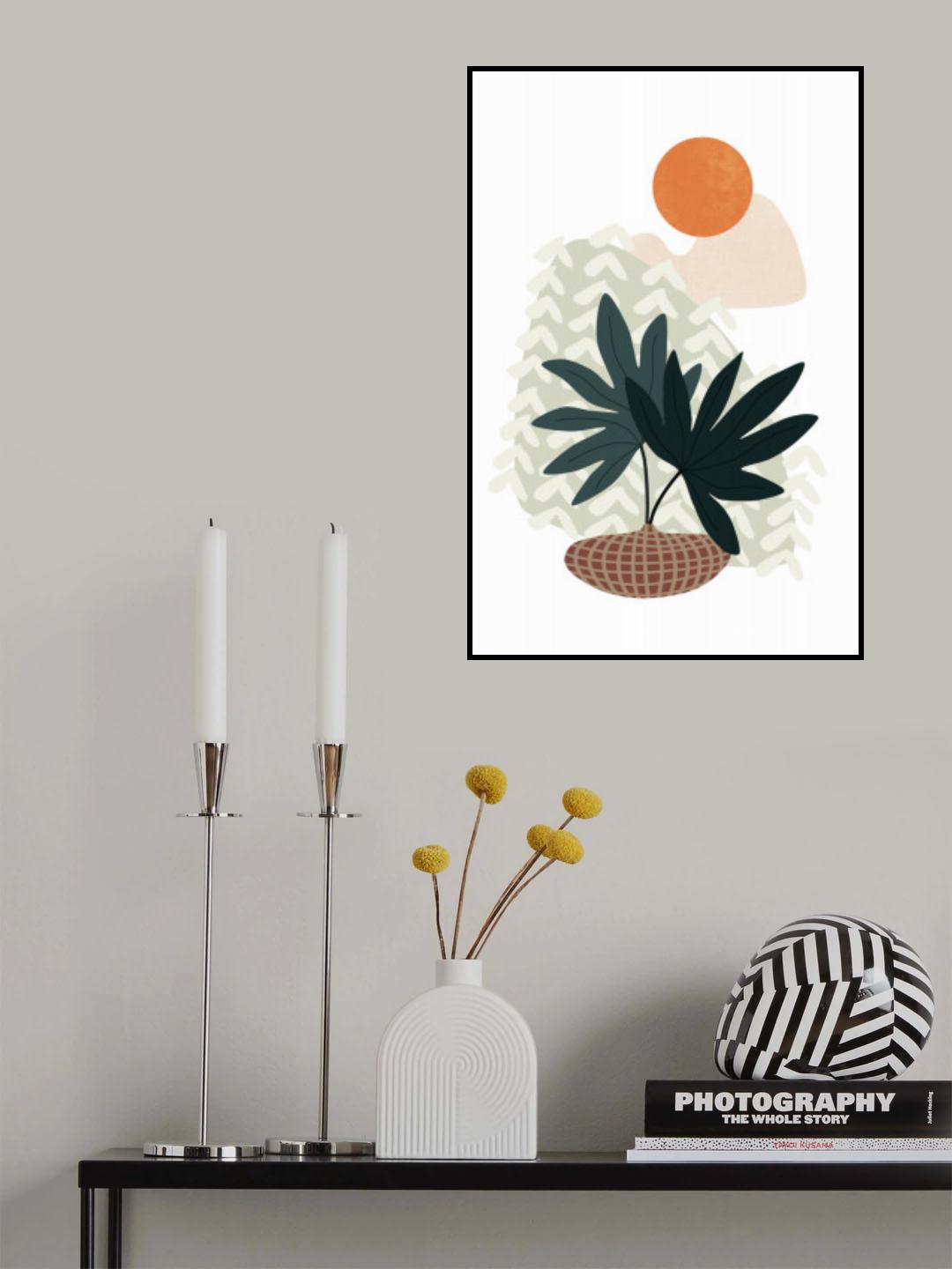 Tropical Villa Color and Shapes 04 Poster och Canvastavla