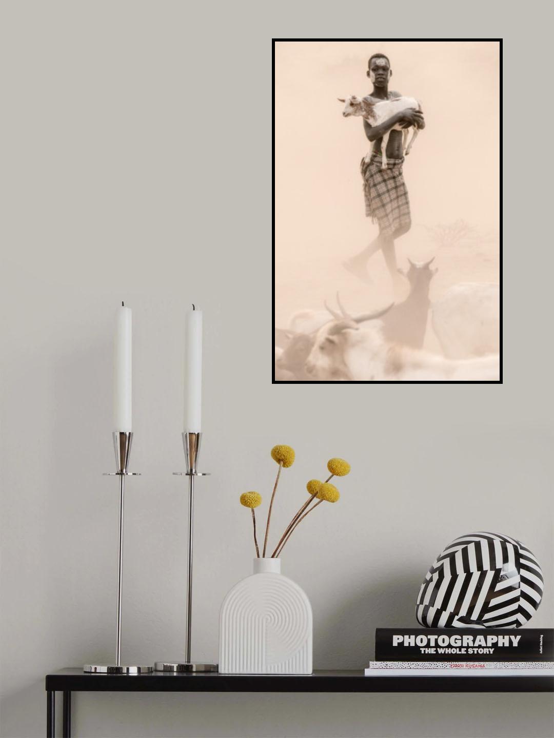 Kara goat herder Poster och Canvastavla