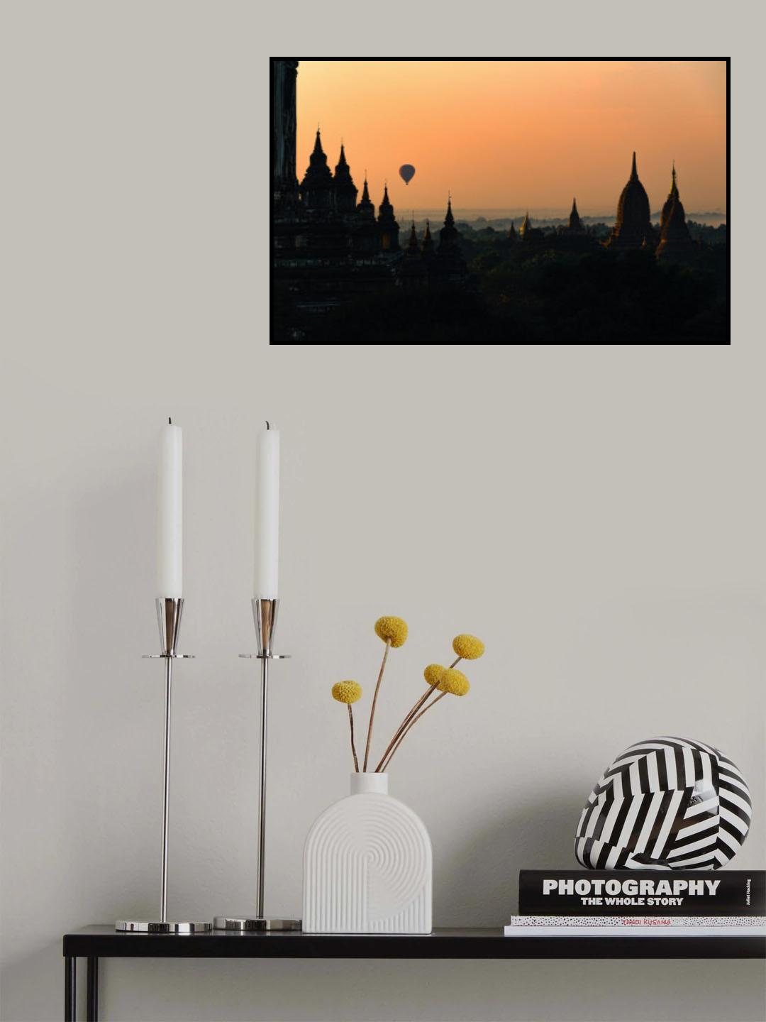 Sunrise in Bagan Poster och Canvastavla